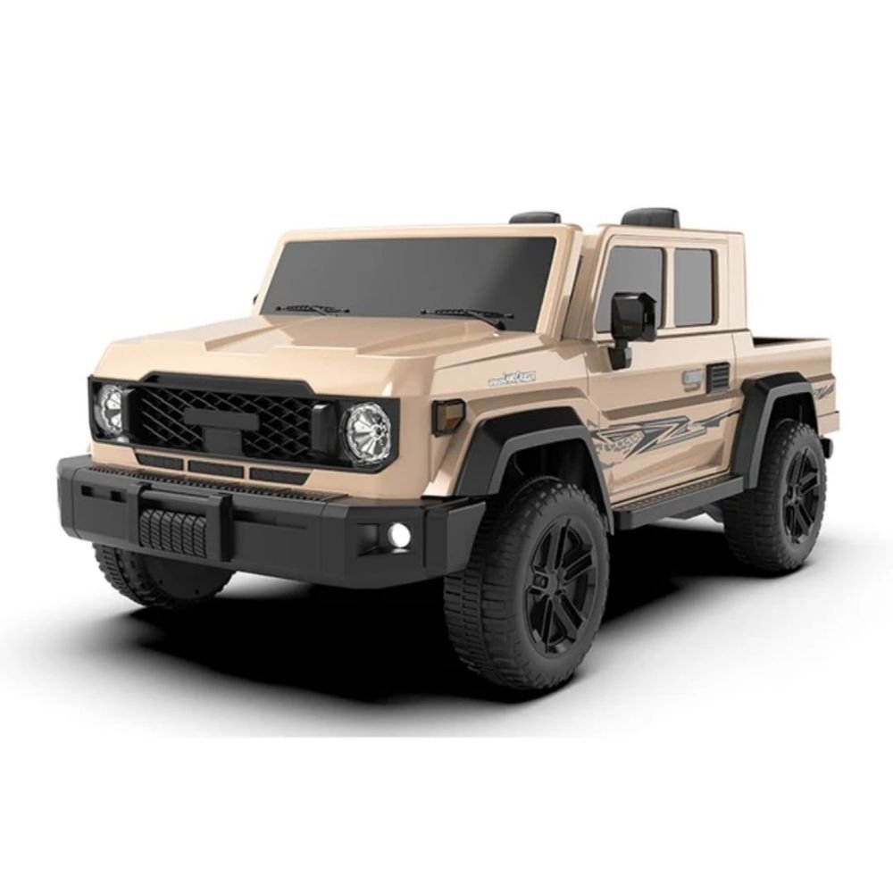 Large 4x4 Kids Electric Ride On Land Cruiser Inspired - Desert Sand Beige - Image 2