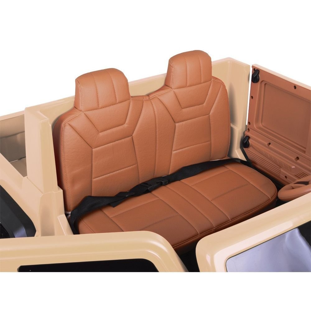 Large 4x4 Kids Electric Ride On Land Cruiser Inspired - Desert Sand Beige - Image 11