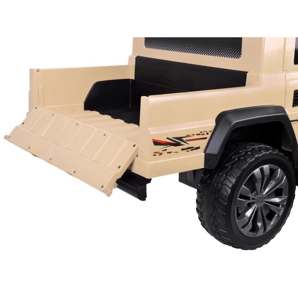 Large 4x4 Kids Electric Ride On Land Cruiser Inspired - Desert Sand Beige - Image 5