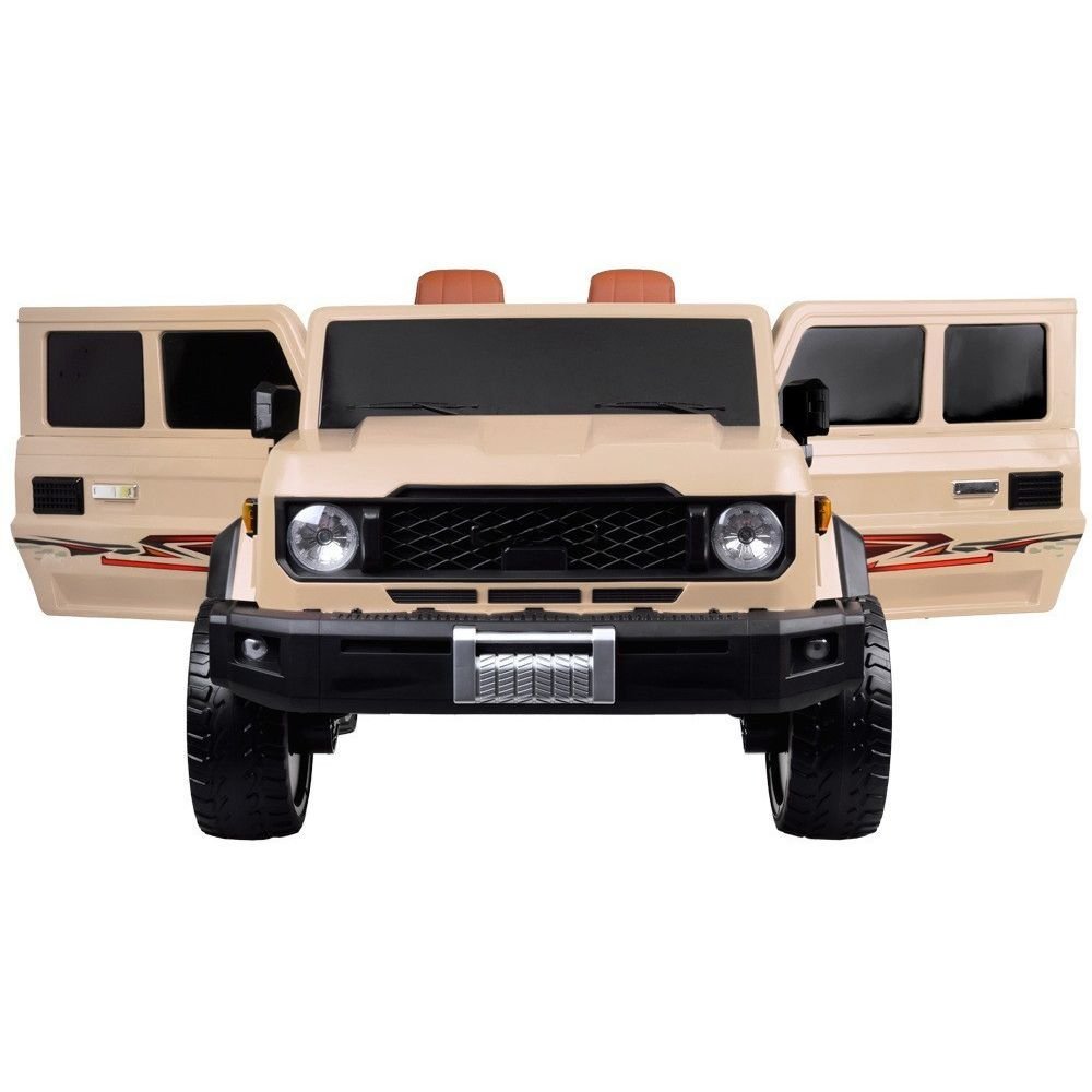 Large 4x4 Kids Electric Ride On Land Cruiser Inspired - Desert Sand Beige - Image 7
