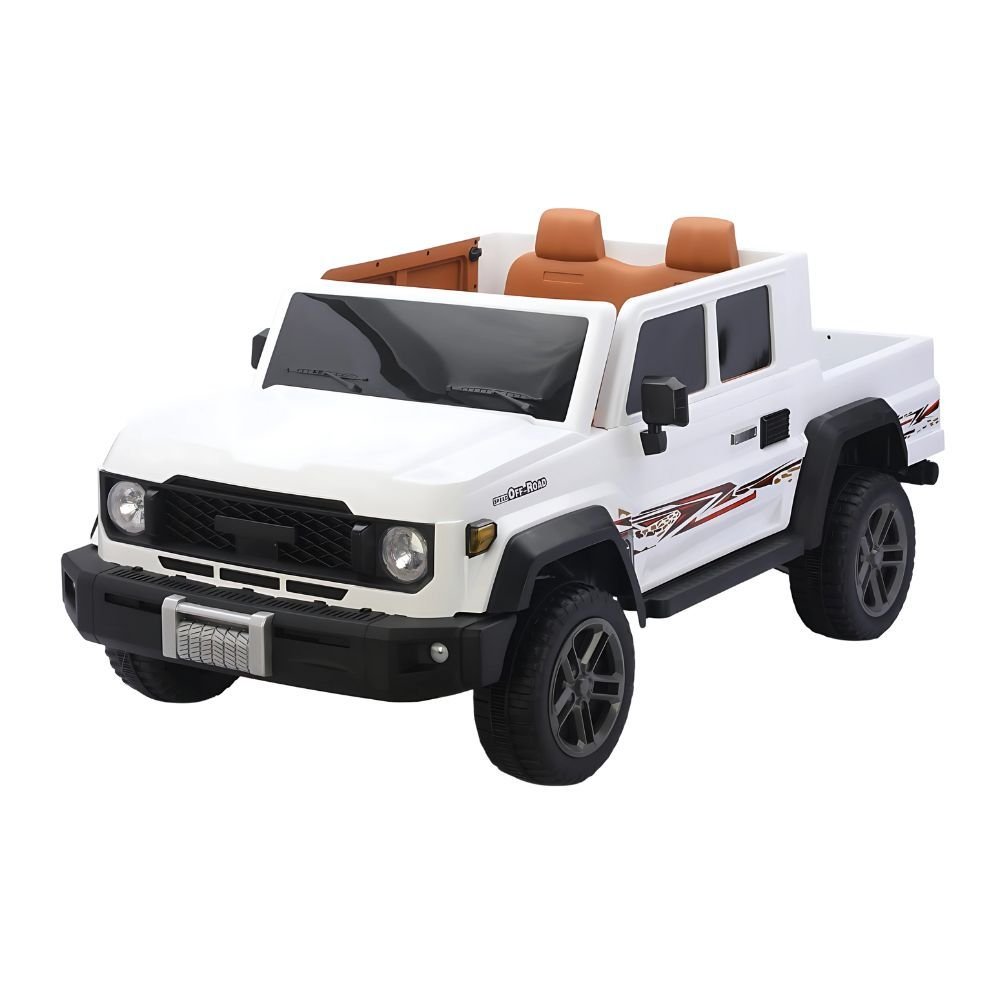 Large 4x4 Kids Electric Ride On Land Cruiser Inspired - White