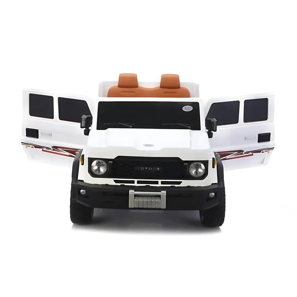 Large 4x4 Kids Electric Ride On Land Cruiser Inspired - White - Image 5