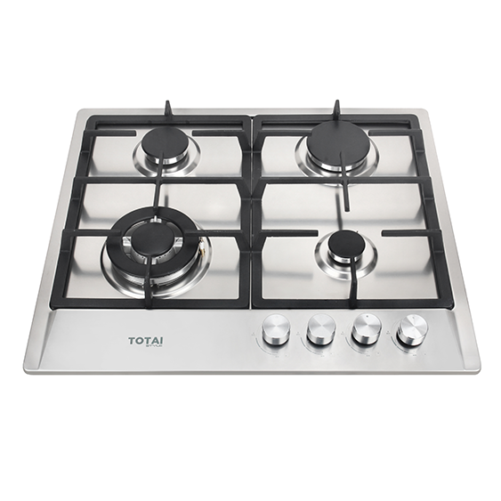TOTAI 4 BURNER GAS HOB STAINLESS STEEL - Totai