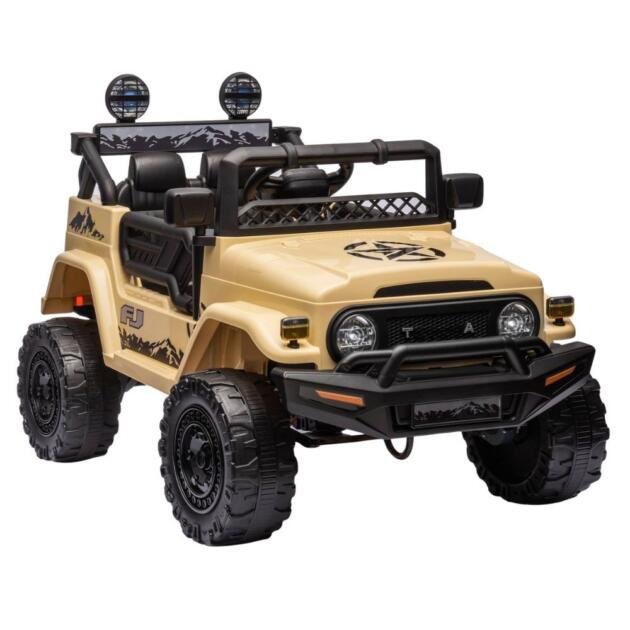 12V Kids Ride-On Car FJ Cruiser with Remote Control Bluetooth - LED Lights