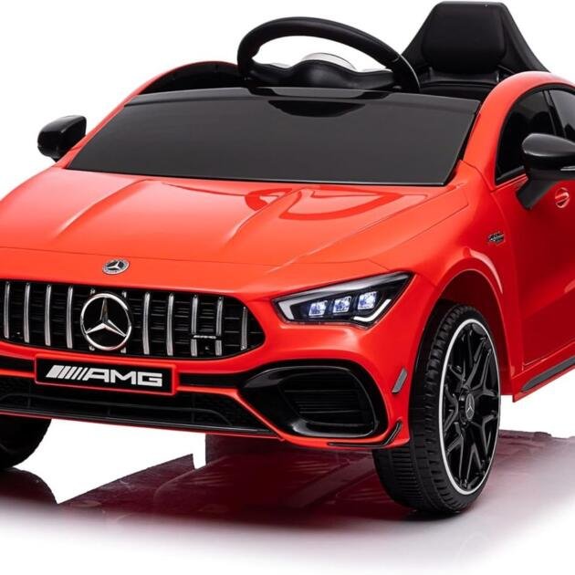 Ride-On Sports Car for Kids with Remote Control, Music & LED Lights (12V)
