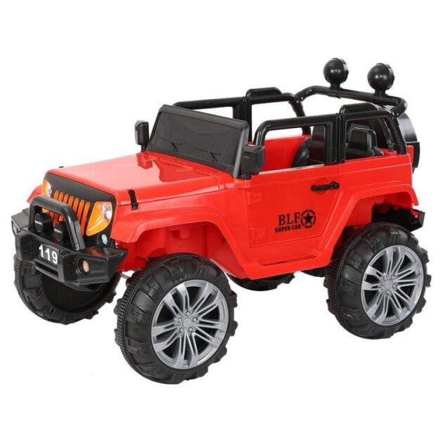 Kids Ride On Styled 12v Large Jeep Wrangler - Red